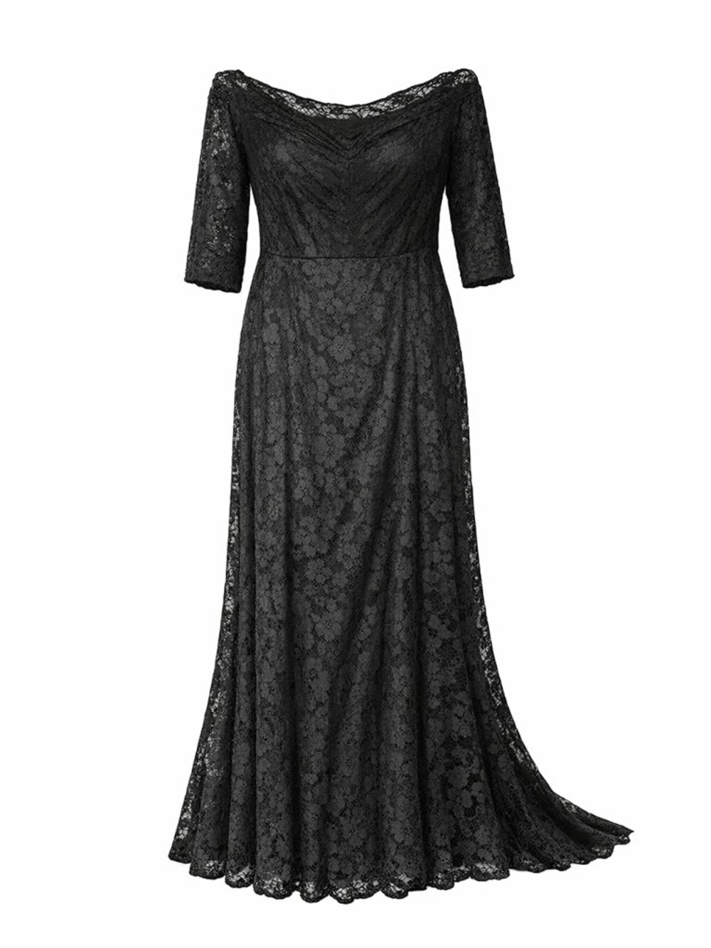Torrid Black Lace Off‑Shoulder Maxi Dress | Formal Evening Gown Size 18